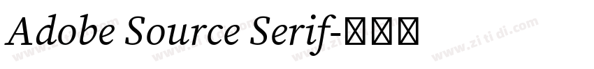 Adobe Source Serif字体转换 Adobe Source Serif字体转换